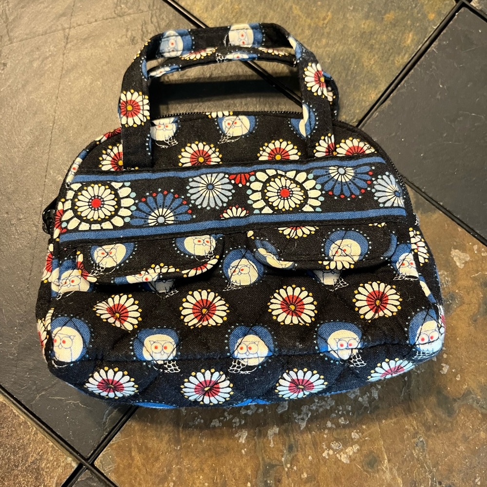 Vera Bradley Night Owl retired 2008 pattern Cosmetic Bag